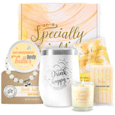 BODY & EARTH vanilla bath set packaging for an elegant spa gift experience