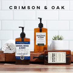 Body Prescriptions Crimson and Oak peppermint tea tree hand soap bottle with refreshing fragrance