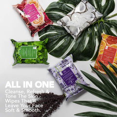 Open pack of Body Prescriptions Makeup Remover Wipes ready for travel or gym refresh