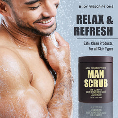 Body Prescriptions 2-pack exfoliating scrub set emphasizes value and convenience.