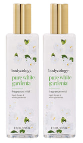 Bodycology Pure White Gardenia fragrance mist bottle front view for everyday freshness.