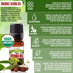 BodyJ4You jojoba oil absorbs fast with no greasy residue, ideal aftercare.