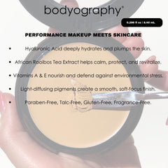 Bodyography Silk Cream Foundation Medium pump dispenser enables easy, controlled application.