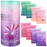 BodyRefresh 8-pack shower steamers close-up for spa-like routine
