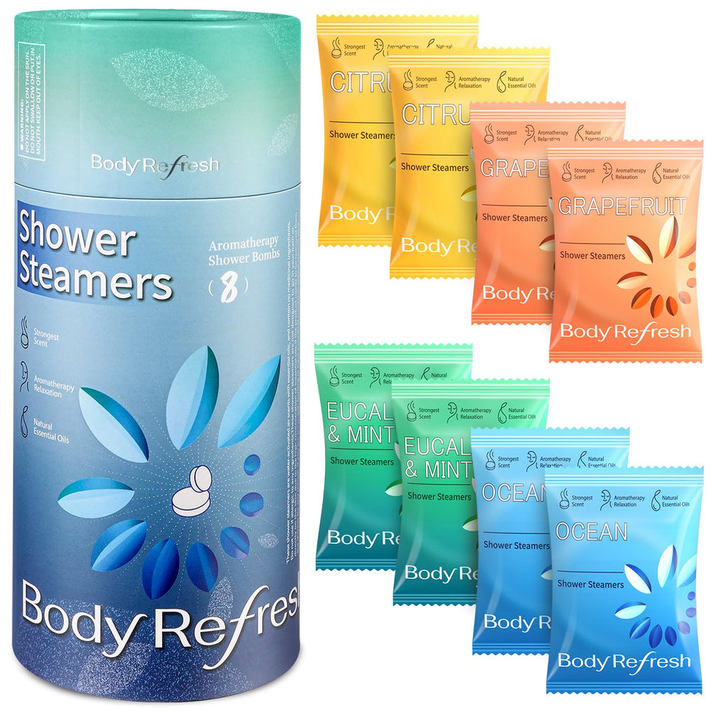 BodyRefresh lavender aroma shower steamer for a relaxing shower ritual.