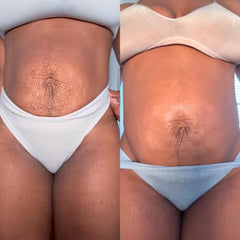 Bodystry Rose Oil Butter application swatch demonstrating quick absorption without greasiness