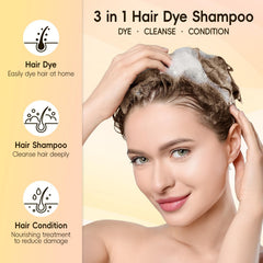 BOJICA Hair Dye Shampoo easy-application no tools required for quick color