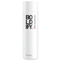 Boldify Thicken Volume Conditioner bottle shows biotin formula for fuller hair.