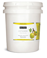 Bon Vital' Complete Massage Creme 5gal bulk container offers long glide for professional sessions.
