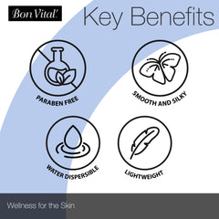 Bon Vital' vitamin-enriched formula nourishes dry skin during massage.