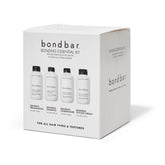 Bondbar Bonding Kit pre-shampoo bottle demonstrates gentle cleansing for damaged hair.