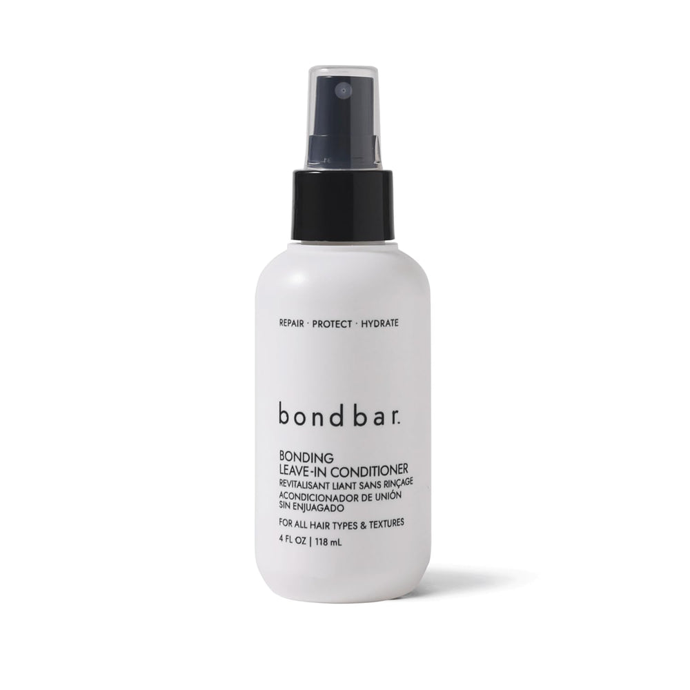 Bondbar Bonding Leave-In Conditioner bottle showing lightweight moisture for all hair types.