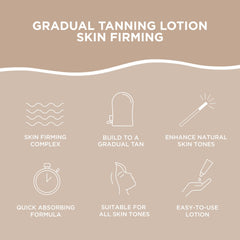 Bondi Sands Skin Firming Gradual Tanning Lotion on arm demonstrates even tone