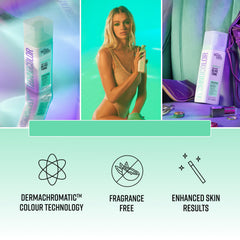 Bondi Sands Technocolor Emerald foam pump shows smooth texture for even coverage.