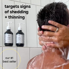 BondiBoost HG anti-thinning conditioner bottle supports thicker, healthier strands.