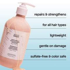BONDIBOOST Rapid Repair Bond Builder shampoo pump enables easy, controlled application.