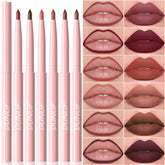 BONNIE CHOICE 6Pcs Retractable Lip Liners set for precise lip shaping with rich pigment.