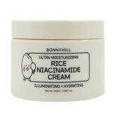 BONNYHILL Rice Niacinamide Face Cream front bottle shows lightweight hydration for all skin types