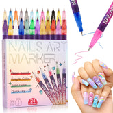 BONTOP 24-color nail art pens set for versatile design options on nails