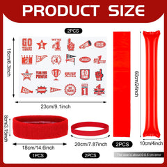 Bonuci red fake mustaches add playful touch for themed events
