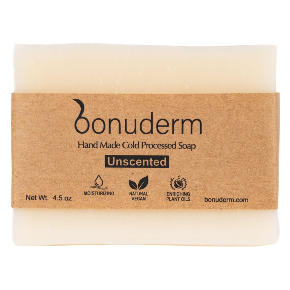 Bonuderm all natural bar soap offers a gentle daily cleanse