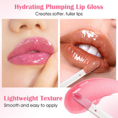 Boobeen lip gloss set packaging closeup with sleek, portable tubes.
