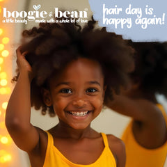 Boogie and Bean Rosemary oil application on a child's scalp