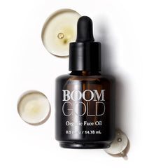 BOOM! by Cindy Joseph Boom Gold face oil bottle delivers lightweight hydration for smoother skin.