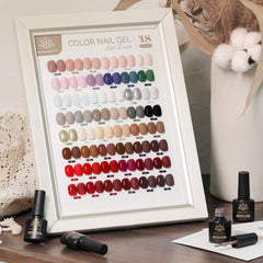 Born Pretty 48 colors burgundy red green snowflake festive shades for chic at-home manicures