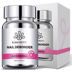 Born Pretty 80ml nail glue remover bottle pouring to dissolve adhesive safely