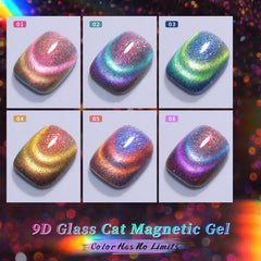 Born Pretty 9D chameleon glitter showing shifting color with magnetic effect