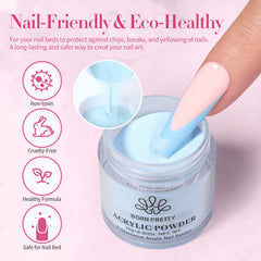Born Pretty powder used in salon and home scenes for fast color play
