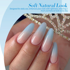Born Pretty Blue Series glitter holographic blue gel polish adds sparkle