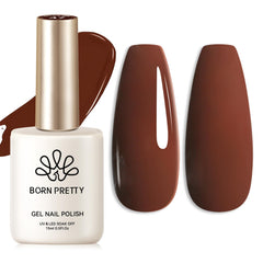Born Pretty Brown Chocolate gel polish bottle in rich mocha shade for salon-grade manicure