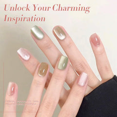 Born Pretty cat-eye magnetic gel polish delivers captivating focal points on nails.