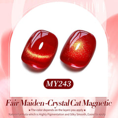 Born Pretty Cat Magnetic Eye Gel Nail Art pattern closeup shows magnetic design options.