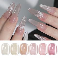 Born Pretty Cat Magnetic Gel Nail Polish Daydream delivering a soft pink glow with magnetic accents