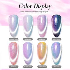 Born Pretty cat magnetic eye powder pattern demo highlighting 3D cat-eye effect.