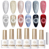 Born Pretty Cat Magnetic Eye Red Glitter polish for bold holographic nails