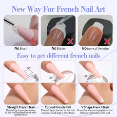 Born Pretty silicone stamping heads reach curved edges easily for precise nail transfers.
