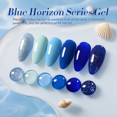 Born Pretty deep blue glitter gel polish with starry finish for dramatic nails