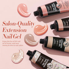 Born Pretty easy-application extension gel demonstrated for neat length and control.