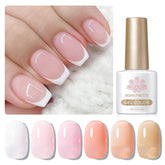 Born Pretty French base color jelly nude for DIY French manicure at home