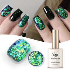 Born Pretty glitter gel nail polish applicator brush for precise application.
