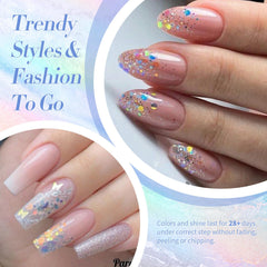 Born Pretty at‑home nail art setup with glitter gel polish