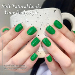 Born Pretty dark green gel polish with rich glossy finish