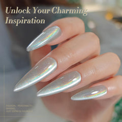 Born Pretty holographic glitter gel nail polish offers iridescent sparkle