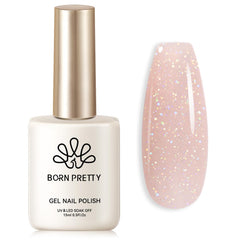 Born Pretty jelly gel nail polish nude pink offers a soft, durable everyday color.