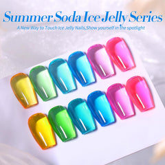 Born Pretty jelly gel nail polish in purple with jelly translucence for depth