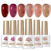 Born Pretty Jelly Red Burgundy bottle shows rich color and glassy finish.
